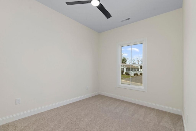 1019 Frye St, Waynesboro, VA 22980 - spare room featuring light colored carpet and ceiling fan
