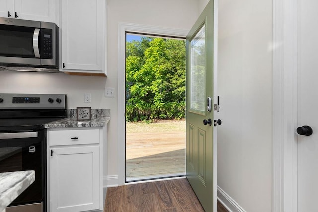 1019 Frye St, Waynesboro, VA 22980 - entryway featuring dark wood-type flooring and baseboards
