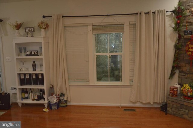 detailed view of wood finished floors