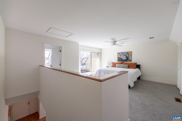 bedroom with a ceiling fan