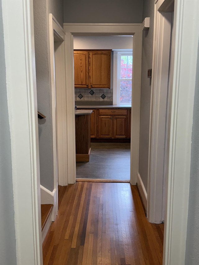 228 Hendren Ave, Staunton, VA 24401 - corridor featuring dark wood-type flooring and baseboards