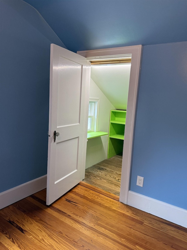 228 Hendren Ave, Staunton, VA 24401 - additional living space with lofted ceiling, wood finished floors, and baseboards