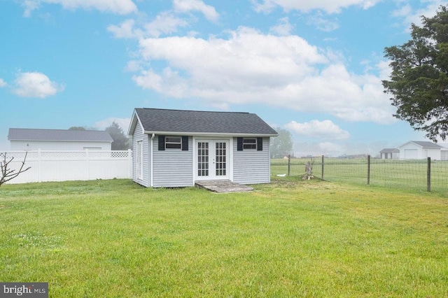 1066 Honeyville Rd, Stanley, VA 22851 - view of outdoor structure with french doors and an outbuilding