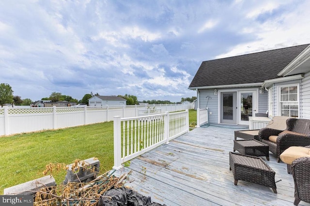 1066 Honeyville Rd, Stanley, VA 22851 - deck featuring french doors