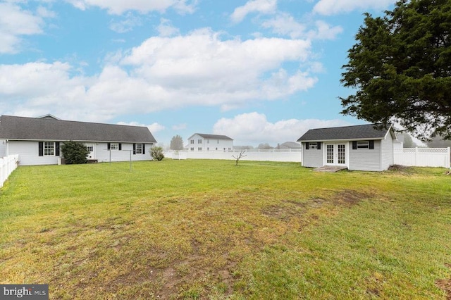 1066 Honeyville Rd, Stanley, VA 22851 - view of yard featuring french doors