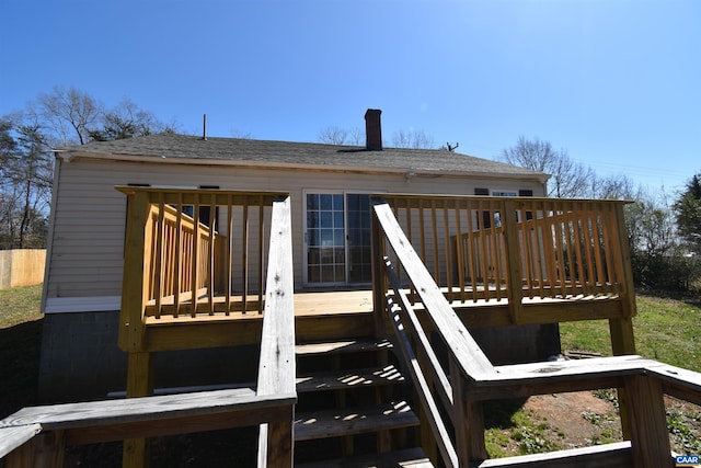 4490 James Madison Hwy, Gordonsville, VA 22942 - wooden deck with stairway