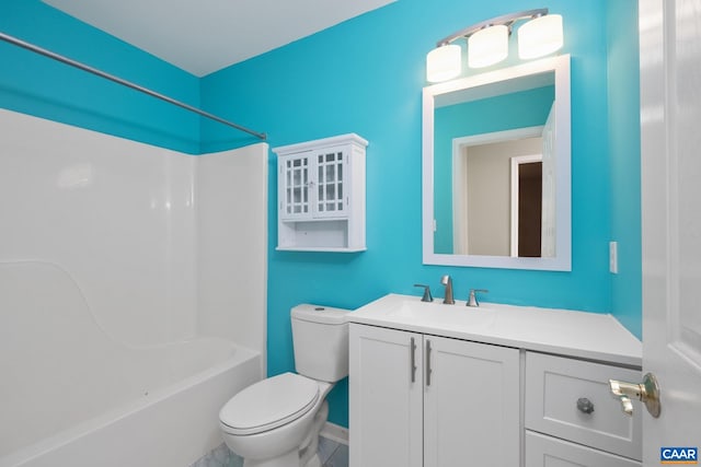 25 Bearwood Dr S, Palmyra, VA 22963 - full bathroom featuring toilet, vanity, baseboards, and bathing tub / shower combination