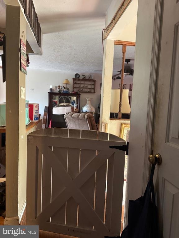 interior space with a gate