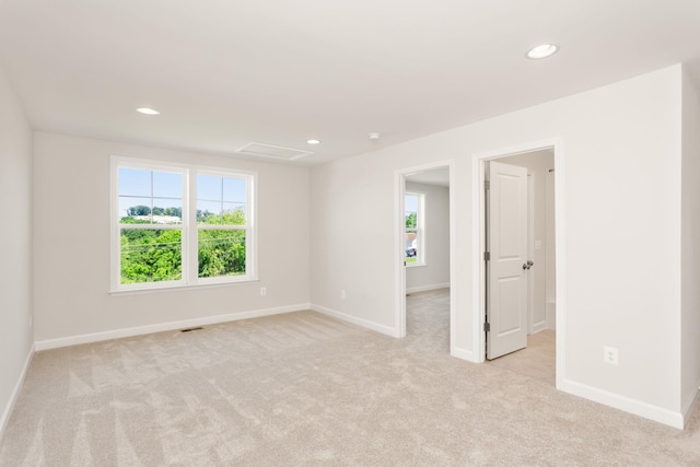 2797 Rutlege Rd Unit 197, Rockingham, VA 22801 - unfurnished room featuring light carpet, healthy amount of natural light, baseboards, and recessed lighting