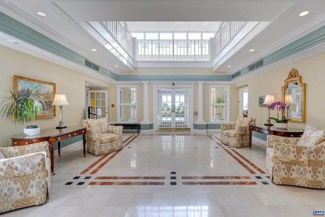 lobby with visible vents
