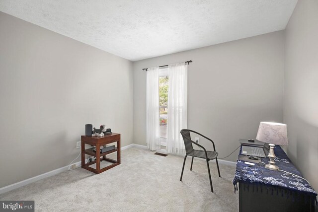 740 Lakeview Pkwy, Locust Grove, VA 22508 - office space with baseboards, carpet floors, and a textured ceiling