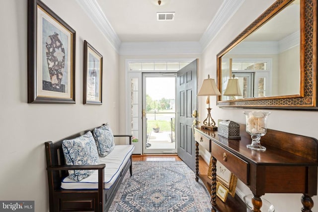 5715 Kesslers Xing W, Fredericksburg, VA 22407 - foyer featuring ornamental molding and wood finished floors