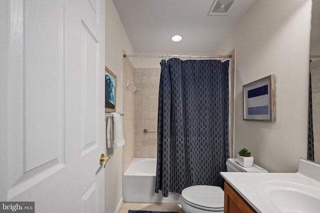 5715 Kesslers Xing W, Fredericksburg, VA 22407 - full bathroom with vanity and shower / bath combo with shower curtain