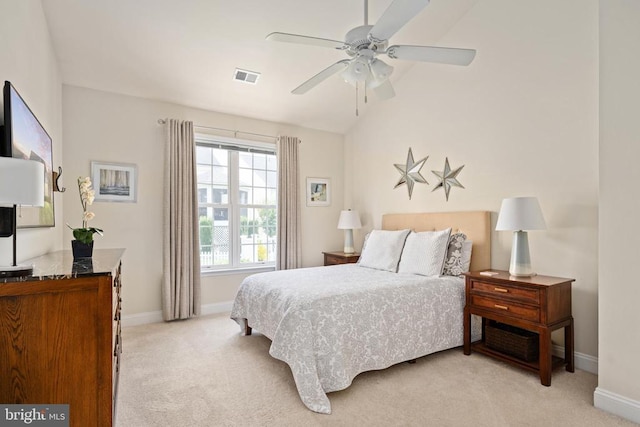 5715 Kesslers Xing W, Fredericksburg, VA 22407 - bedroom featuring light colored carpet and a ceiling fan