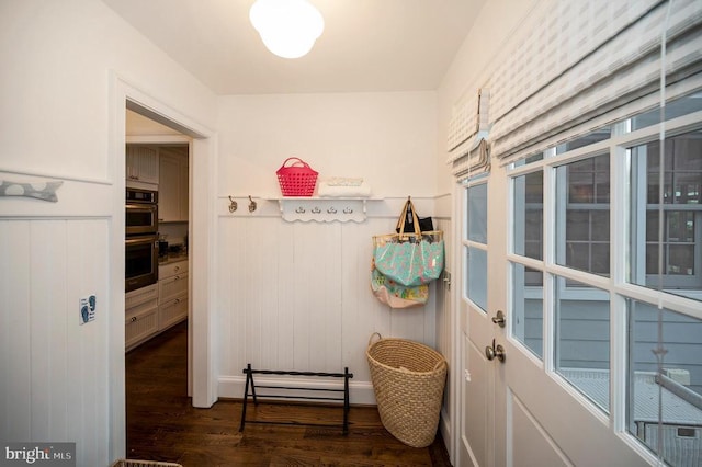 1411 Lakeview Pkwy, Locust Grove, VA 22508 - mudroom featuring wood finished floors and wainscoting