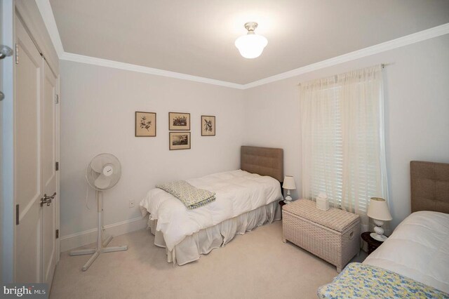 1411 Lakeview Pkwy, Locust Grove, VA 22508 - carpeted bedroom featuring ornamental molding and baseboards
