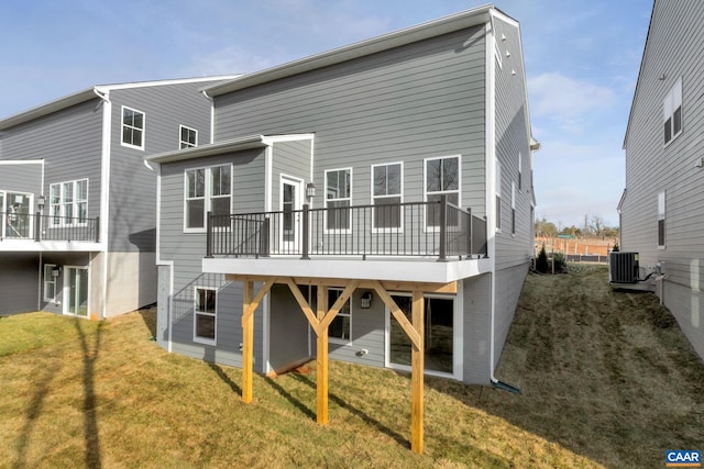 3053 Rambling Brook Ln, Crozet, VA 22932 - back of property featuring a lawn and a wooden deck