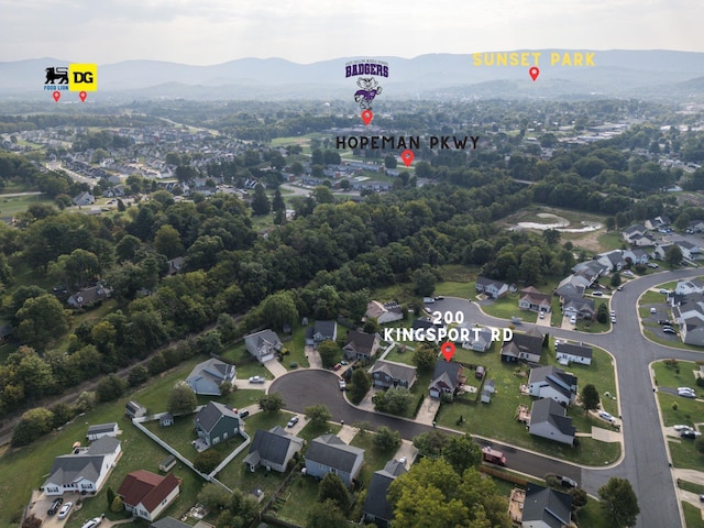 200 Kingsport Rd, Waynesboro, VA 22980 - aerial perspective of suburban area with mountains