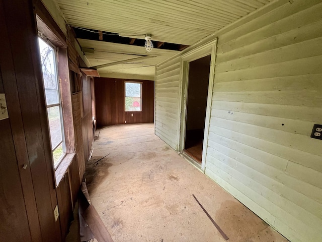 1201 Burnett St, Staunton, VA 24401 - corridor with wood walls