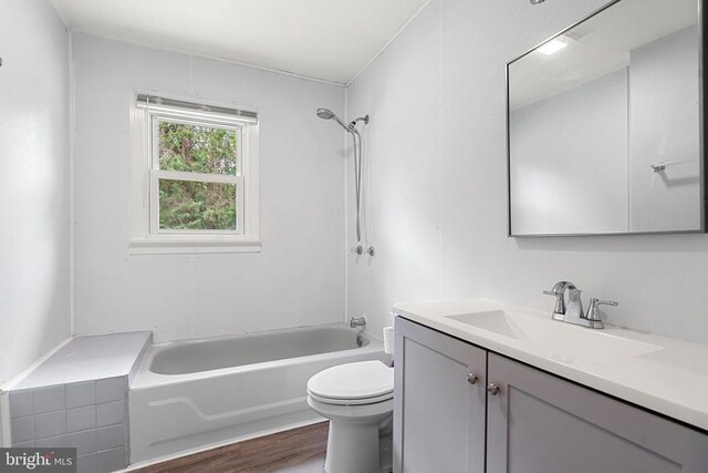 19012 Lahore Rd, Orange, VA 22960 - full bath featuring vanity, bathtub / shower combination, and wood finished floors
