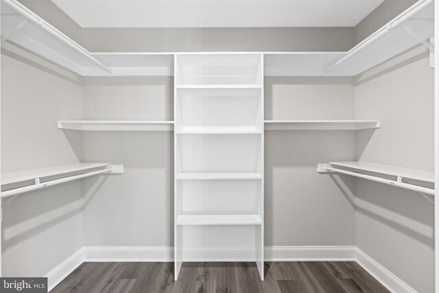 2434 Repton Mill Rd, Aroda, VA 22709 - walk in closet featuring dark wood-type flooring