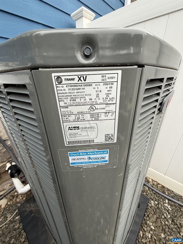 details with central AC