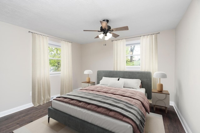 402 Marshall St, Staunton, VA 24401 - bedroom featuring dark wood-type flooring and ceiling fan