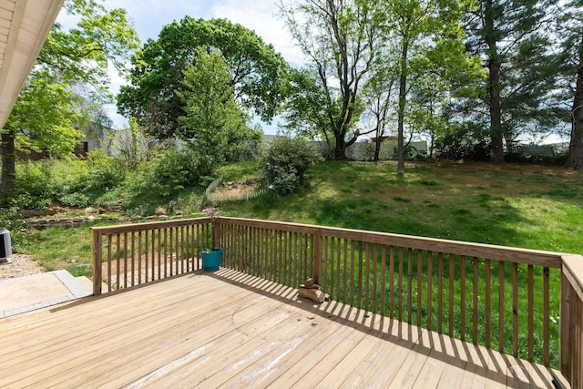 402 Marshall St, Staunton, VA 24401 - wooden terrace featuring a lawn