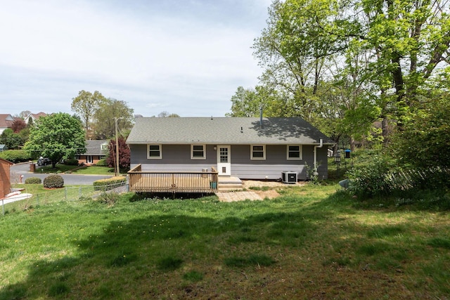 402 Marshall St, Staunton, VA 24401 - rear view of house featuring a wooden deck