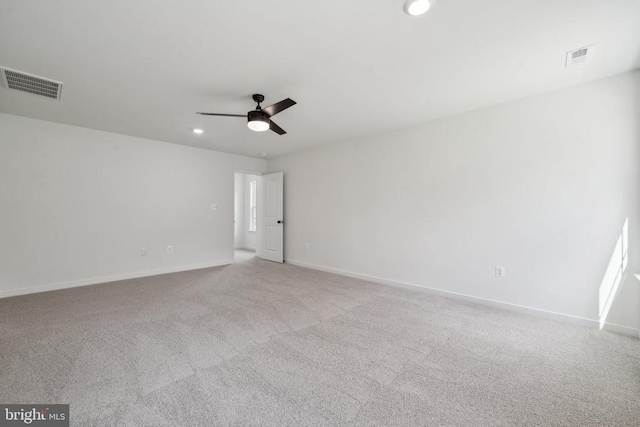 405 Richmond Ave, Mineral, VA 23117 - spare room featuring ceiling fan, recessed lighting, and carpet flooring