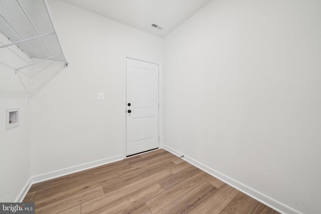405 Richmond Ave, Mineral, VA 23117 - washroom with hookup for a washing machine and light wood finished floors