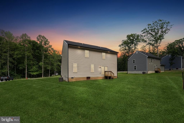 405 Richmond Ave, Mineral, VA 23117 - back of house with a yard and crawl space