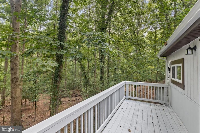 3050 Patriot Ln, Fredericksburg, VA 22408 - wooden terrace featuring a wooded view
