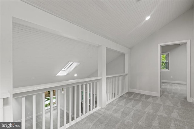 3050 Patriot Ln, Fredericksburg, VA 22408 - corridor with lofted ceiling, carpet, healthy amount of natural light, and recessed lighting