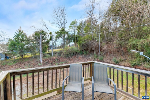 3340 James River Rd, Howardsville, VA 24562 - view of wooden deck