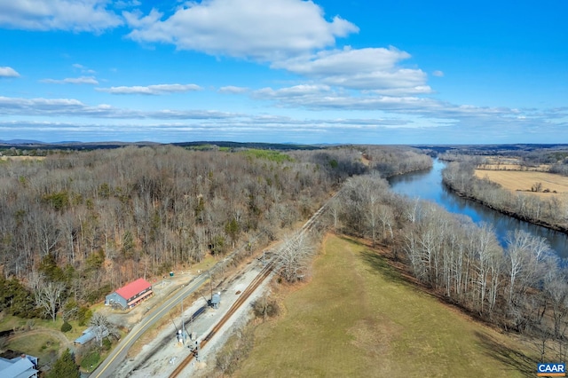 3340 James River Rd, Howardsville, VA 24562 - drone / aerial view featuring a water view