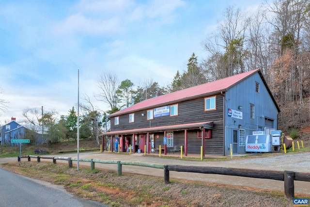 3340 James River Rd, Howardsville, VA 24562 - view of front of house with metal roof