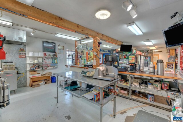 3340 James River Rd, Howardsville, VA 24562 - interior space featuring a workshop area