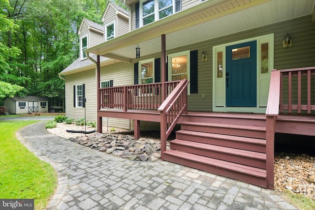 11332 Brinker Ct, Culpeper, VA 22701 - property entrance featuring covered porch and roof with shingles