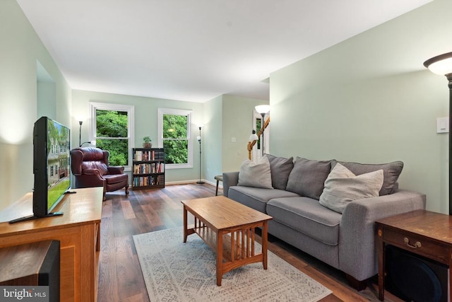 11332 Brinker Ct, Culpeper, VA 22701 - living area with dark wood-style floors and baseboards