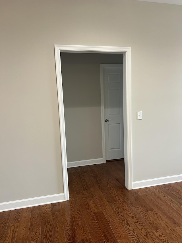 81 Meriwether Cir, Stuarts Draft, VA 24477 - hall with dark wood-style floors and baseboards