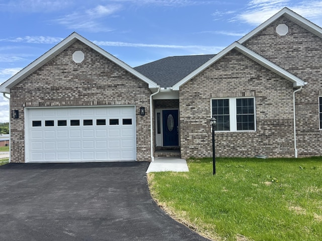 81 Meriwether Cir, Stuarts Draft, VA 24477 - view of front of home with driveway, brick siding, and a garage
