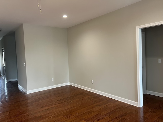 81 Meriwether Cir, Stuarts Draft, VA 24477 - empty room featuring dark wood finished floors, baseboards, and recessed lighting