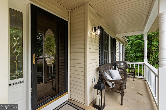 7206 Runnymede Trl, Fredericksburg, VA 22407 - view of exterior entry with a porch