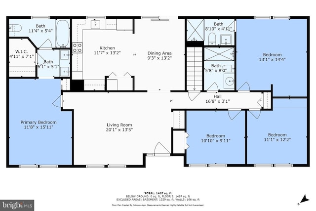 7206 Runnymede Trl, Fredericksburg, VA 22407 - property floor plan