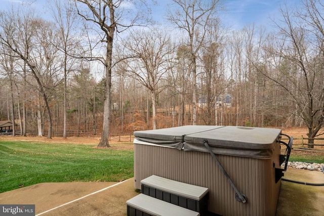 11104 Piney Forest Rd, Bumpass, VA 23024 - view of yard with a hot tub