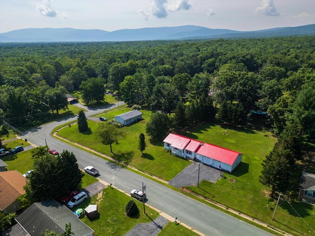 57 Greenbriar Ln, Stuarts Draft, VA 24477 - drone / aerial view of a heavily wooded area and mountains