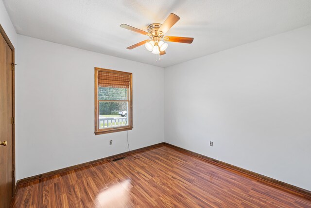57 Greenbriar Ln, Stuarts Draft, VA 24477 - empty room featuring wood finished floors and ceiling fan