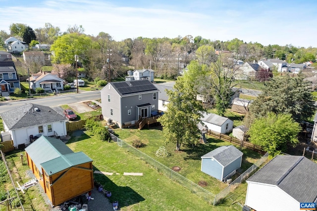 aerial perspective of suburban area