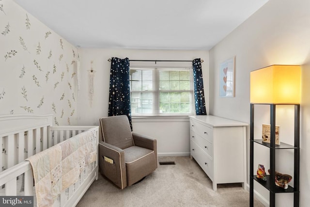 133 Woodlake Dr, Charlottesville, VA 22901 - bedroom featuring light colored carpet, baseboards, and a nursery area